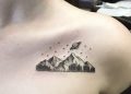 Pikes Peak Tattoo Ideas on Chest For Girl