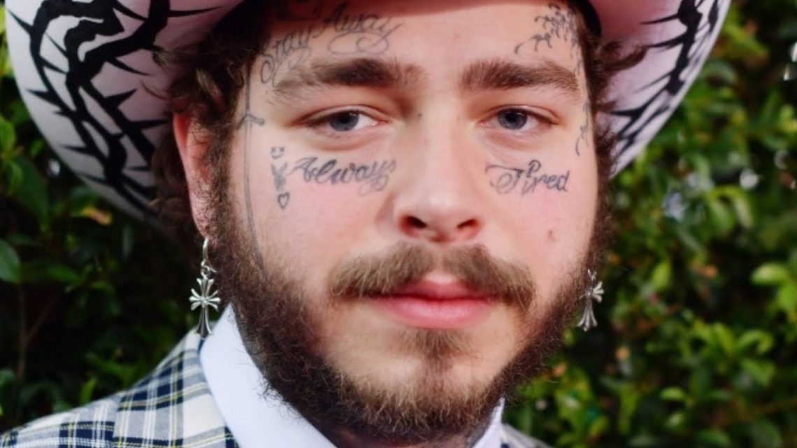 Post Malone New Face Tattoo To Welcome The 2020 - Visual Arts Ideas