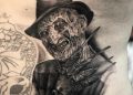 Realistic Freddy Krueger Tattoo Design on Ribs