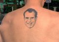 Roger Stone Tattoo of Richard Nixon Face