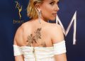 Scarlett Johansson Rose Tattoo on Back
