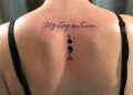 Semicolon Tattoo Design on Back