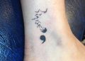 Semicolon Tattoo Design on Wrist