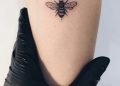 Small Bee Tattoo