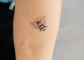 Small Bee Tattoo Ideas on Arm