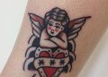 Traditional Cupid Tattoo Images