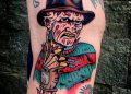 Traditional Freddy Krueger Tattoo Design