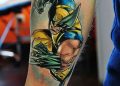 Wolverine Tattoo Pictures on Half Sleeve