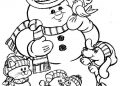 Advance Snowman Coloring Pages