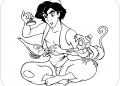 Aladdin Coloring Pages Picture For Kids