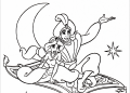 Aladdin Coloring Pages on Magic Carpet