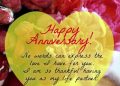 Anniversary Wishes for Husband with Heart Background