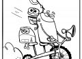 Ask The Storybots Coloring Pages on The Bike