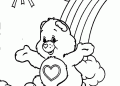 Bears Coloring Page of Rainbow