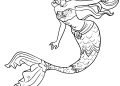 Beautiful Mermaid Coloring Pages for Adult