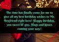 Birthday Wishes For Boyfriend Message Image