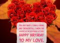 Birthday Wishes For Boyfriend with Red Rose Images