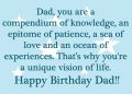 Birthday Wishes For Dad Quotes
