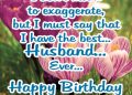 Birthday Wishes For Husband with Flower Image