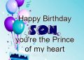 Birthday Wishes for Son Prince of My Heart