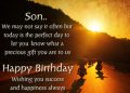 Birthday Wishes for Son in Sunset