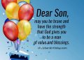 Birthday Wishes for Son with Balloon Design