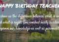 Birthday Wishes for Teacher Quotes