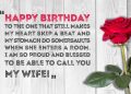 Birthday Wishes for Wife Romantic Rose