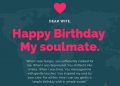 Birthday Wishes for Wife as Soulmate