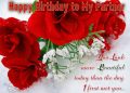 Birthday Wishes for Wife with Red Rose Image