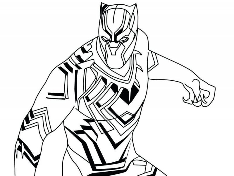 10 Best Black Panther Coloring Pages - Visual Arts Ideas