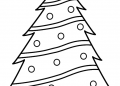 Christmas Tree Coloring Page For Kindergarten