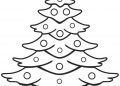 Christmas Tree Coloring Page Image