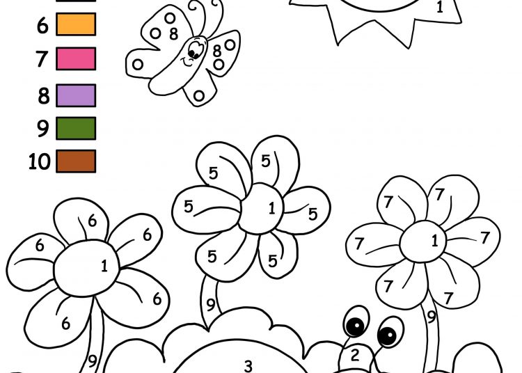 Color by Number For Kids - Visual Arts Ideas