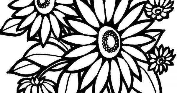 18 Best Coloring Pages of Flowers - Visual Arts Ideas