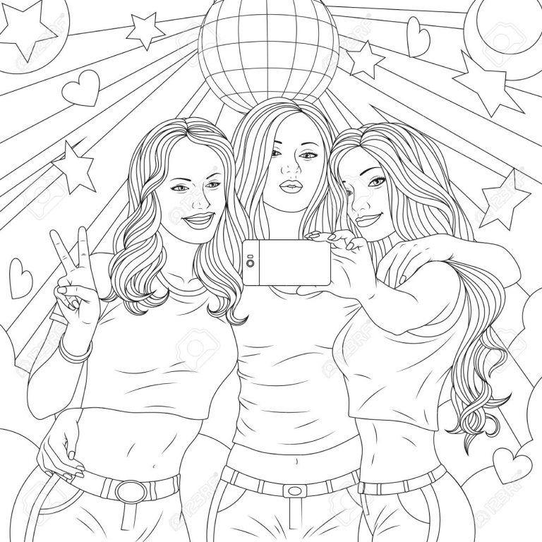 Coloring Pages of Girls - Visual Arts Ideas