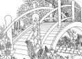 Coloring Pages of Nature of Small Bridge