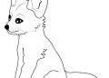 Cute Fox Coloring Page Image