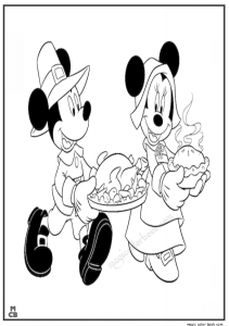 Disney Thanksgiving Coloring Pages For Kids - Visual Arts Ideas