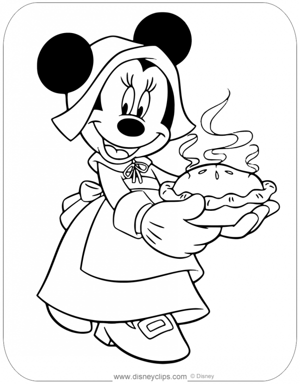 Disney Thanksgiving Coloring Pages For Kids - Visual Arts Ideas