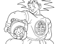 Dragon Ball Z Coloring Pages Goku and Gohan