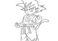 Dragon Ball Z Coloring Pages Kid Goku
