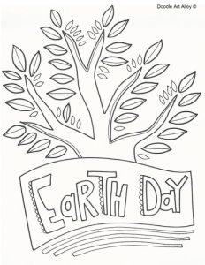 Earth Day Coloring Pages For Student - Visual Arts Ideas