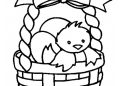 Easter Basket Coloring Pages Image