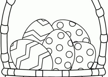 Easter Basket Coloring Pages For Kids - Visual Arts Ideas