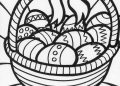 Easter Basket Coloring Pages Images For Kids
