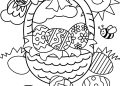 Easter Basket Coloring Pages Picture