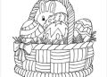 Easter Basket Coloring Pages Pictures For Kid