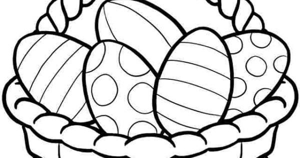 Easter Basket Coloring Pages For Kids - Visual Arts Ideas