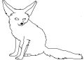 Easy Fox Coloring Page
